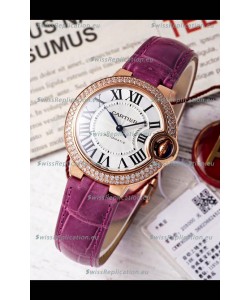Ballon De Cartier Swiss Automatic 1:1 Mirror Quality 33MM in Rose Gold Plating