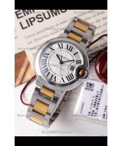 Ballon De Cartier Swiss Automatic White Dial Mirror Quality 33MM in Two Tone Casing