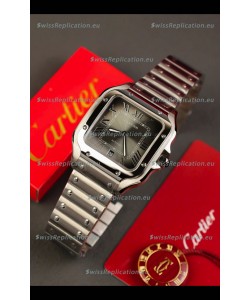 Cartier Santos De Cartier 904L Steel Grey Dial Super Clone Replica 40MM Watch 