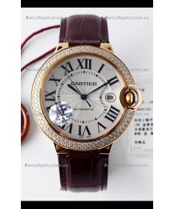 Ballon De Cartier Swiss Automatic 1:1 Mirror Quality 42MM in Yellow Gold Casing