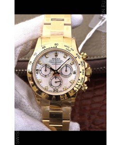 Rolex Cosmograph Daytona 116508 Yellow Gold Original Cal.4130 Movement - 904L Steel Watch