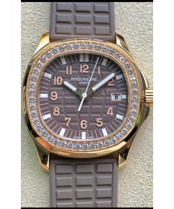 Patek Philippe Aquanaut LUCE 5072R-001 Quartz Swiss Replica Watch in Rose Gold Grey Dial - 35MM