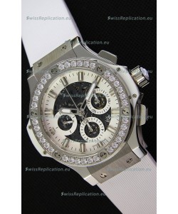 Hublot Big Bang Diamonds Bezel Watch in Steel Case Swiss Replica Watch