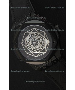 Hublot Big Bang Sang Bleu 45MM Black PVD Coated Swiss Replica Watch 