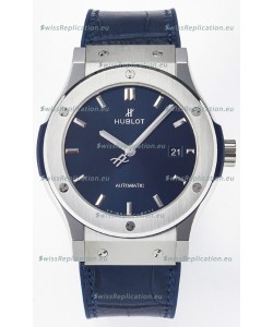 Hublot Super Clone Classic Fusion Titanium 42MM 1:1 Mirror Replica Watch Blue Dial
