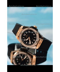 Hublot Big Bang One Click King Black Dial Rose Gold Swiss Replica Watch 39MM