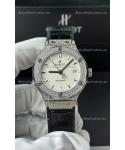 Hublot Super Clone Classic Fusion Titanium 38MM 1:1 Mirror Replica Watch White Dial