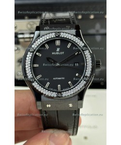 Hublot Classic Fusion Ceramic Swarovski Crystals Bezel 42MM Swiss Replica Watch