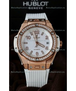 Hublot Big Bang One Click King White Dial Rose Gold Swiss Replica Watch 39MM