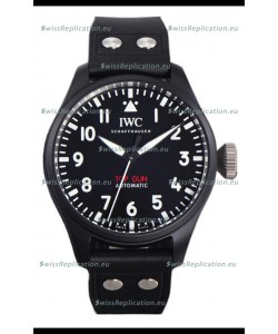IWC Big Pilot's IW326906 Top Gun Edition 43MM Leather Strap Ceramic Swiss Replica