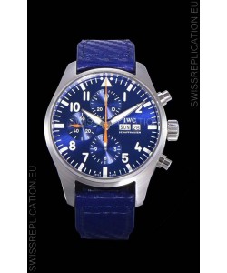 IWC Pilot's Chronograph Steel 1:1 Mirror Replica in Blue Dial Watch 