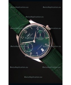 IWC Portugieser Swiss 1:1 Mirror Replica Watch Green Dial Steel Case Watch