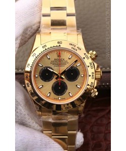 Rolex Cosmograph Daytona 116508 Yellow Gold Original Cal.4130 Movement - 904L Steel Watch