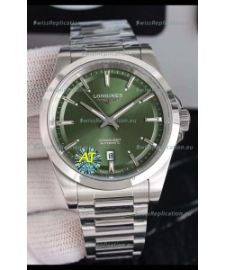 Longines Conquest Automatic Green Dial Automatic Watch in Steel Casing