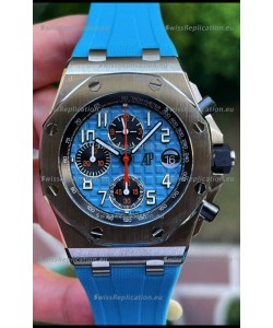 Audemars Piguet Royal Oak Offshore Blue Dial Chronograph 1:1 Mirror Replica Watch - 904L Steel 