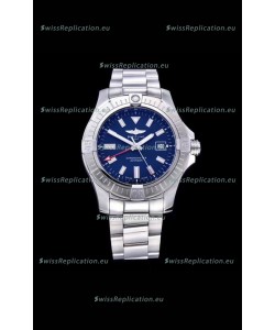 Breitling Avenger 43 Automatic Blue Dial Steel Strap 1:1 Mirror Swiss Replica Watch 