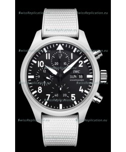 IWC Pilot's Chronograph Top Gun Ceramic IW389105 1:1 Mirror Replica in Black Dial 