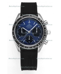 Omega Speedmaster Racing 904L Steel Chronograph 1:1 Mirror Replica in Blue Dial