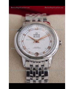 Omega De Ville Edition Swiss Automatic Watch in Stainless Steel Casing Rose Gold Hands
