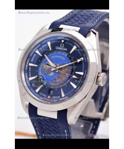 Omega Seamaster Aqua Terra 150M GMT Worldtime Rubber Strap Swiss Replica Watch