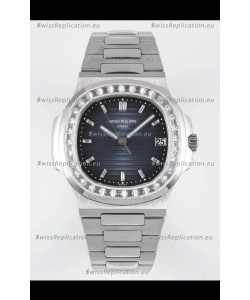Patek Philippe Nautilus 5711/1A Blue Dial 1:1 Mirror Swiss Replica Watch in 904L Steel 