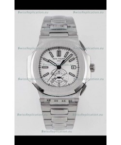 Patek Philippe Nautilus 5980/1A 904L Steel Case in White Dial - 1:1 Mirror Replica