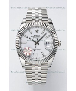 Rolex Datejust Cal.3235 Movement Swiss Watch 1:1 Mirror Replica 904L Steel 41MM - White Dial 