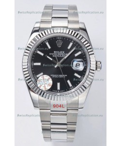 Rolex Datejust Cal.3235 Movement Swiss Watch 1:1 Mirror Replica 904L Steel 41MM - Black Dial 