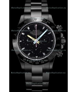 Rolex Daytona Blaken 1:1 Swiss Mirror Replica Black Dial Cal.4130 Movement (WITH BOX) 