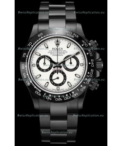 Rolex Daytona Blaken 1:1 Swiss Mirror Replica White Dial Cal.4130 Movement (WITH BOX) 