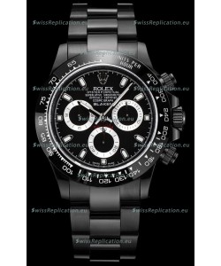 Rolex Daytona Blaken 1:1 Swiss Mirror Replica Black Dial Cal.4130 Movement (WITH BOX) 