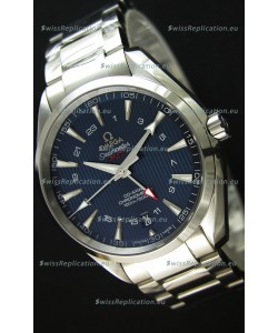 Omega Seamaster Aqua Terra GMT 150M 43MM 1:1 Mirror Replica Watch Blue Dial