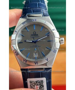 Omega Co-Axial Constellation 39MM 904L Steel Grey Dial 1:1 Mirror Replica Watch