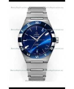 Omega Co-Axial Constellation Stainless White Blue Dial 1:1 Mirror Replica 41MM