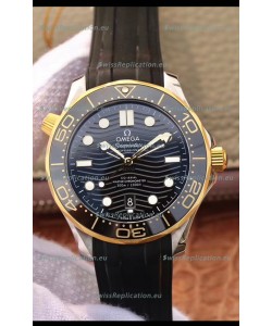 Omega Seamaster 300M Co-Axial Master Chronometer Black Dial Two Tone Casing 1:1 Mirror Replica