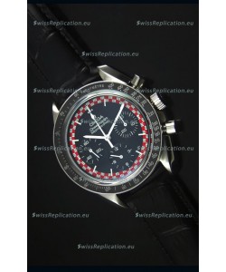 Omega Speedmaster Tintin Moon Swiss Replica Watch with Leather Strap