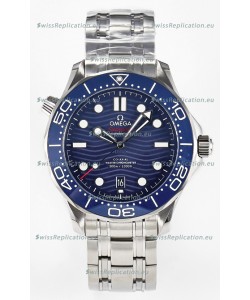 Omega Seamaster Super Clone 300M Master Chronometer Blue Swiss 904L Steel Watch