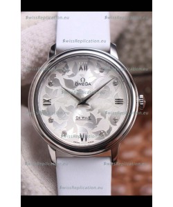 Omega De Ville Floral Dial Swiss Quartz Movement in Steel Casing 