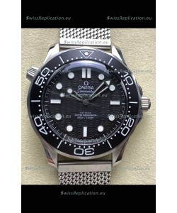 Omega Seamaster Super Clone 300M Master Chronometer Black Swiss 904L Steel Watch
