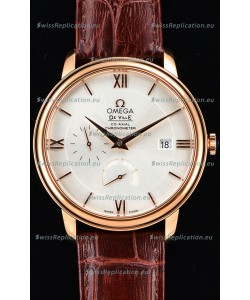 Omega Co-Axial Prestige Power Reserve Swiss Pink Gold Watch 