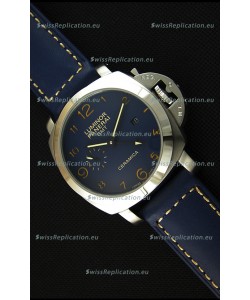 Panerai Luminor Marina GMT Ceramica Stainless Steel Japanese Replica Watch 