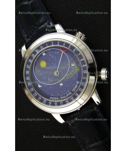 Patek Philippe Grand Complication 6102P Celestial Moon Age Blue Dial Swiss Replica Watch 