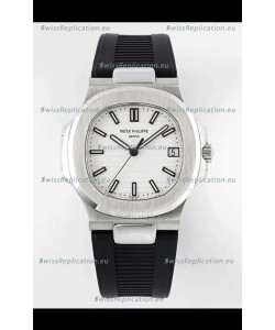 Patek Philippe Nautilus 5711/1A-011 1:1 Mirror Swiss Replica Watch in White Dial 904L Steel