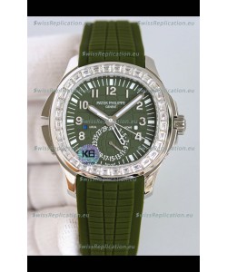 Patek Philippe Super Clone Aquanaut 5164A 1:1 Mirror Watch Green Dial Swiss Replica