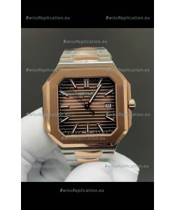 Patek Philippe Cubitus 5821 Two Tone Casing Brown Dial Swiss Replica Watch 