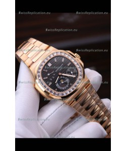 Patek Philippe Nautilus 5712R 1:1 Quality Swiss Replica Watch in Black Dial