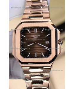 Patek Philippe Cubitus 5821 Rose Gold Brown Dial Swiss Replica Watch