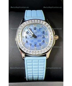 Patek Philippe Super Clone Aquanaut LUCE 5072-001 Automatic in Blue Dial 35MM