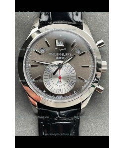 Patek Philippe Super Clone 5960P Annual Calandar Chronograph Steel Dial 1:1 Mirror Swiss Replica Watch