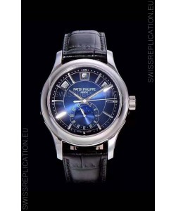 Patek Philippe 5205-001 Complications MoonPhase 1:1 Mirror Swiss Replica Watch Blue Dial